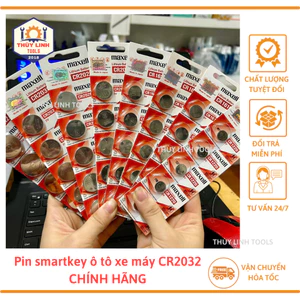 Pin smartkey Maxell ô tô xe máy CR2032, pin remote Smartkey chính hãng Honda THÙY LINH TOOLS