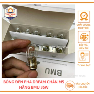 Bóng pha Dream 12v-35w và bóng hậu vàng dành cho xe máy Dream siêu sáng THÙY LINH TOOLS