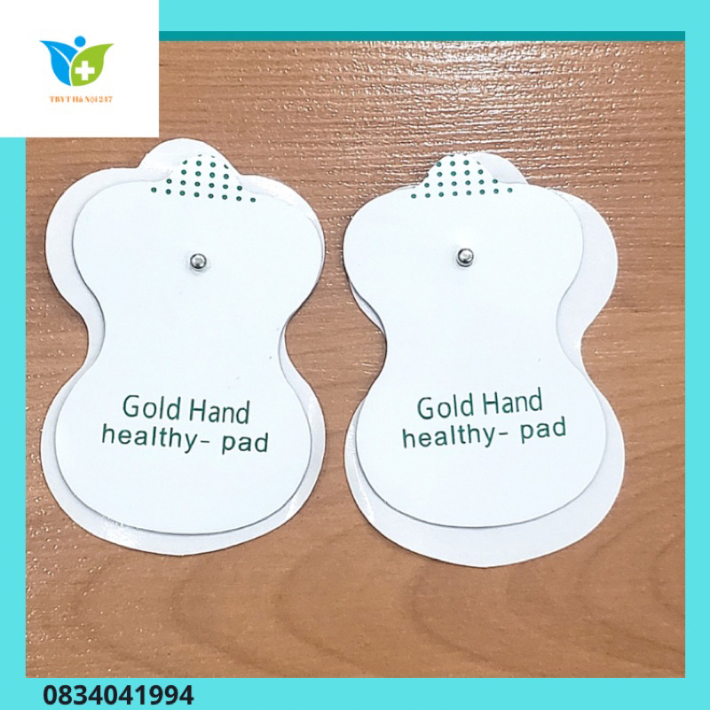 Cặp miếng dán xung Gold hand healthy pad dùng cho máy xung điện, điện ...