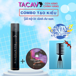 Combo Gôm Sáp LUXURIOUS 415ml +Volcanic Clay Apestomen Tạo Kiểu, Giữ Nếp Cho Tóc. HÀNG CHÍNH HÃNG