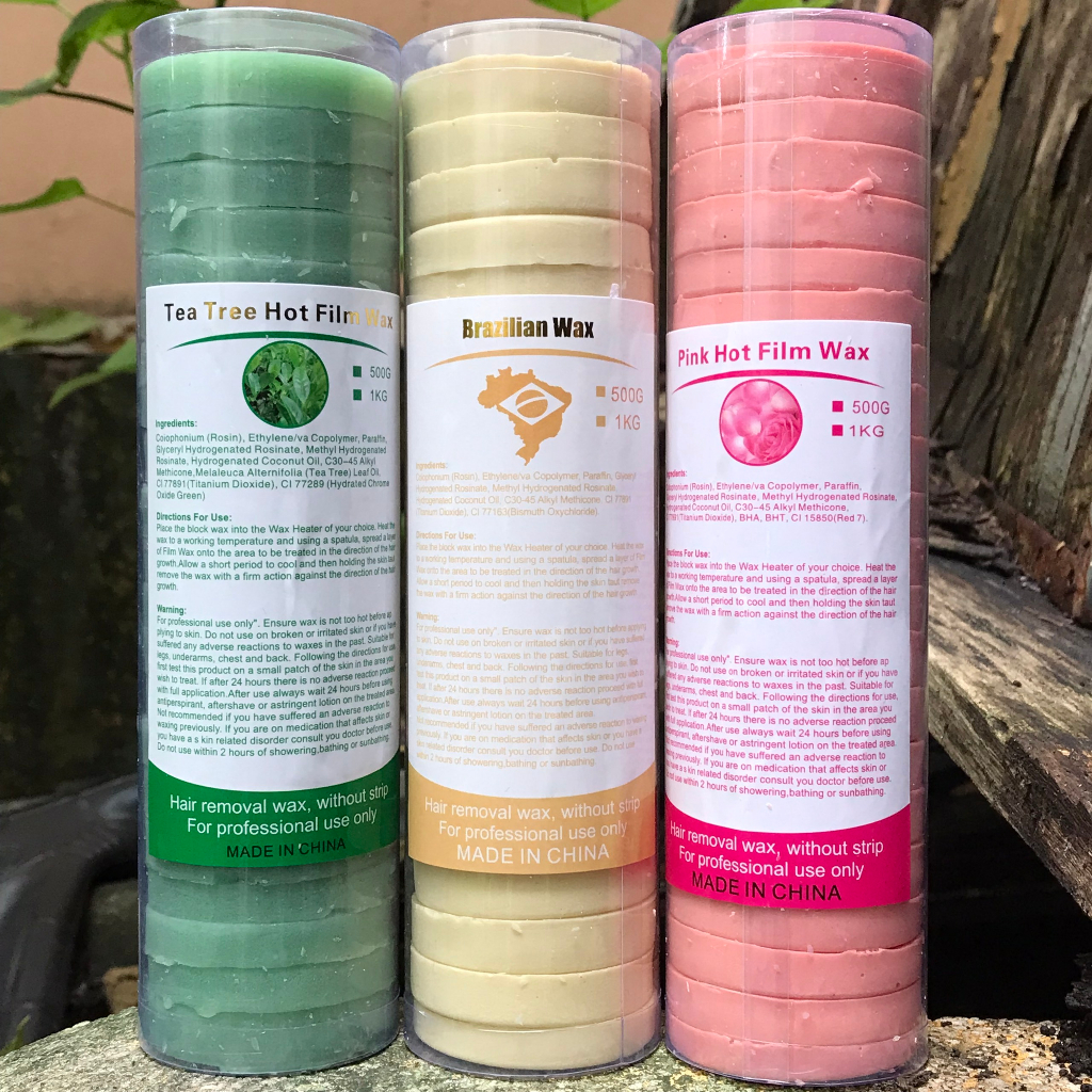 sáp wax lông dạng khoanh có nhiều miếng sáp mix màu ngẫu nhiên 500g ...