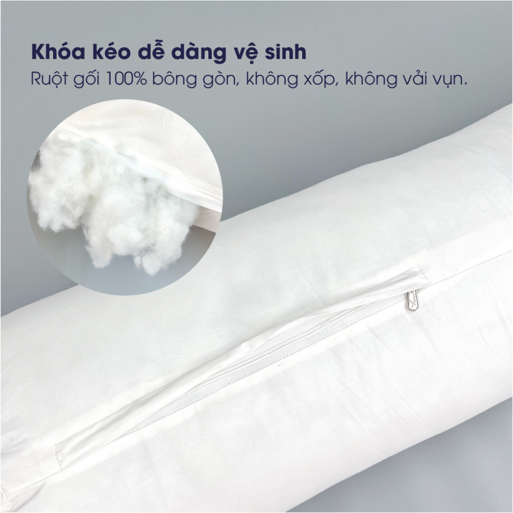Ảnh Ruột gối Ôm Gòn Mây Changmi Bedding - 75x105cm 2