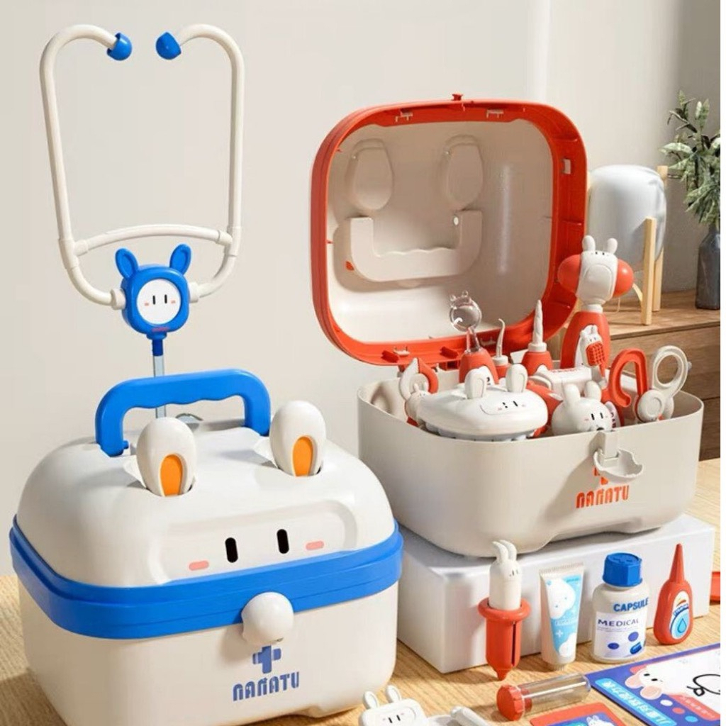 Bộ Đồ Chơi Bác Sĩ Hình Thỏ 36 Chi Tiết Cho Bé Kèm Vali Đồ Chơi Nhập Vai PUKAPI