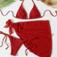 BIKINI set 3 món tam giác basic kèm khăn quấn. HÌNH THẬT