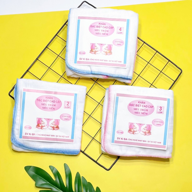 [Top Value] 10 khăn sữa kiba rửa mặt trẻ sơ sinh