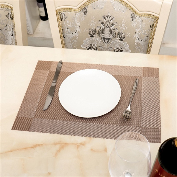 Combo 3 Tấm Lót Bàn Ăn Cao Cấp Placemat PVC Phong Cách Châu Âu Sang Trọng