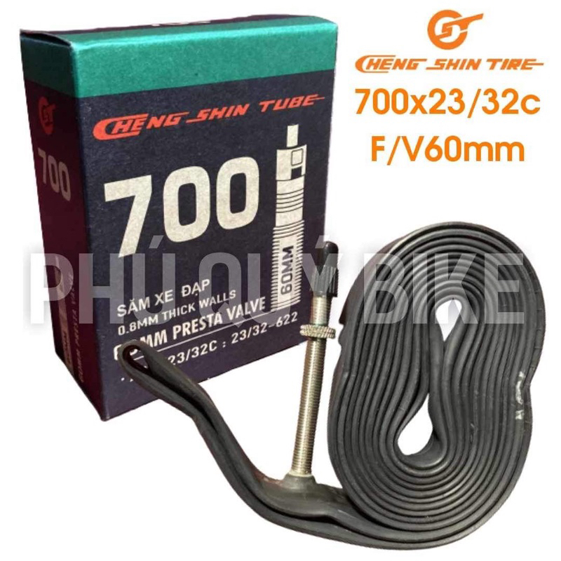 Ruột (Săm) Xe Đạp Cheng Shin 700x23/32 - Van Pháp (FV) dài 60mm - Hàng Chính Hãng Ruột 60 Van Xe Đạp