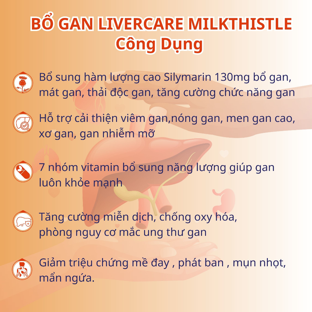 Ảnh Viên Uống Bổ Gan NUTRIONELIFE Livercare Milkthistle Hỗ Trợ Thải Độc, Hạ Men Gan, Mát Gan, Hộp 30 Viên 1