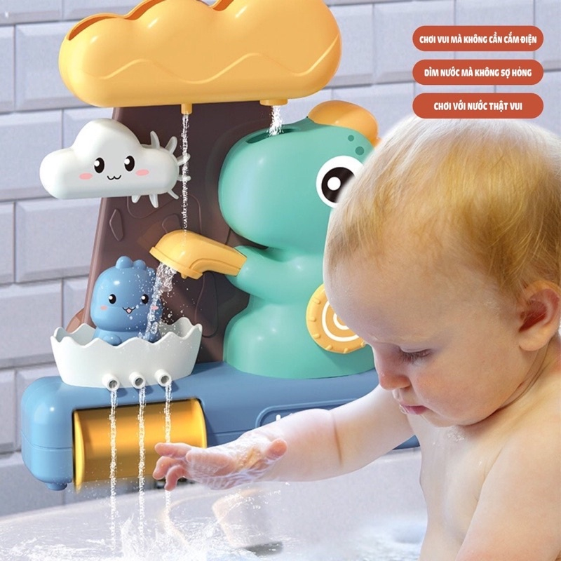 Đồ Chơi Nhà Tắm Thác Nước Khủng Long Cho Bé Nghịch Nước Siêu Cấp Dễ Thương - PUKAPI