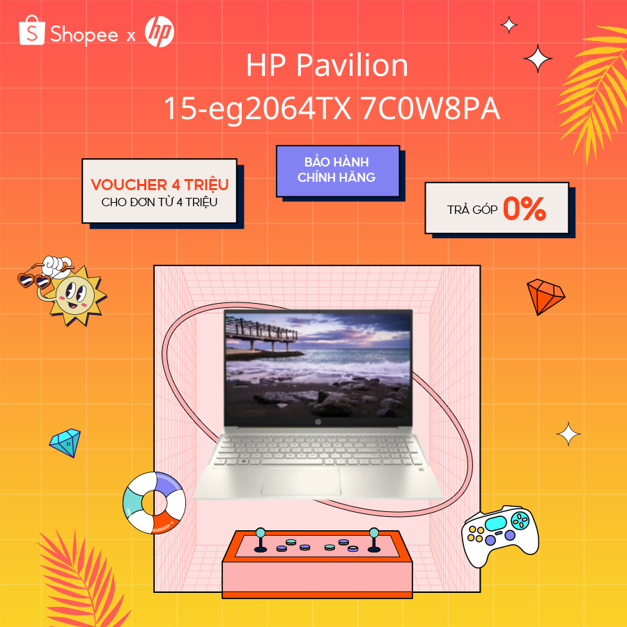 [Mã ELHP2TR5 giảm 12% đơn 18TR] Laptop HP Pavilion 15-eg2064TX 7C0W8PA i5-1235U | 8GB | 256GB | Iris Xe Graphics |