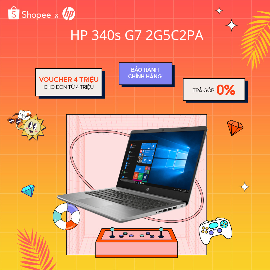Laptop HP 340s G7 2G5C2PA | i5-1035G1|4GD4|256G SSD| 14.0FHD| Win10