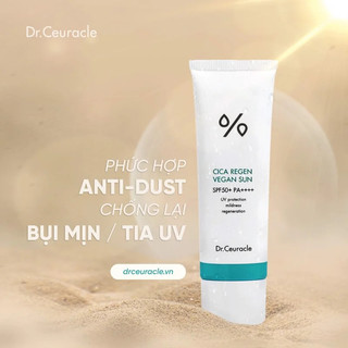 Kem chống nắng cho da nhạy cảm Dr.Ceuracle CICA REGEN VEGAN SUN 50ml