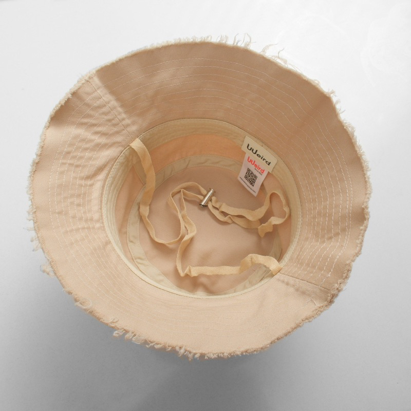 Mũ Nón bucket Meowist cao cấp, nón bucket logo vành rách vải kaki form unisex