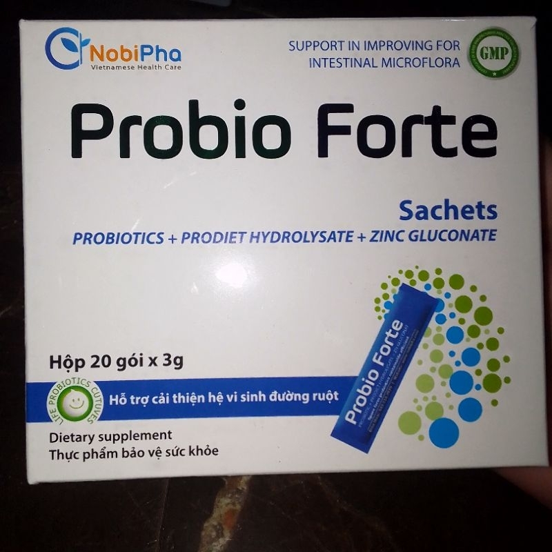 Probio Forte, hỗ trợ cải thiện hệ vi sinh đường ruột. Hộp 20 gói x 3g ...