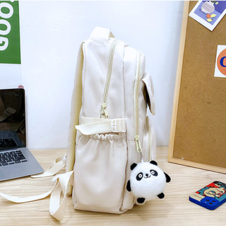 Cặp đi học nữ balo đựng laptop 15.6 inch ulzzang basic trơn nhiều ngăn đi chơi du lịch BL11