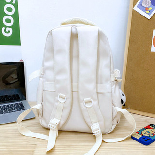 Cặp đi học nữ balo đựng laptop 15.6 inch ulzzang basic trơn nhiều ngăn đi chơi du lịch BL11