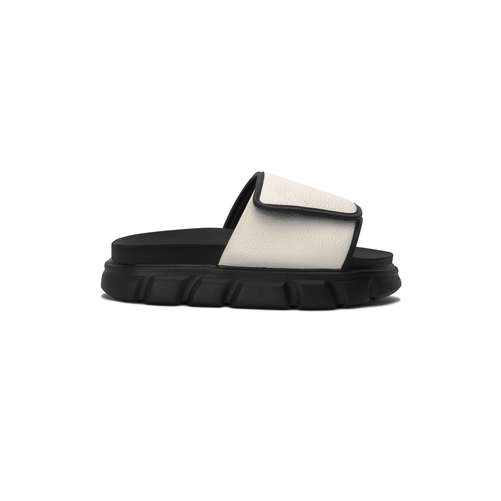Ảnh Dép Nam Nữ Tăng Chiều Cao THE SEAN WOLF SLIDE SANDAL V2 - CREAM WHITE 1