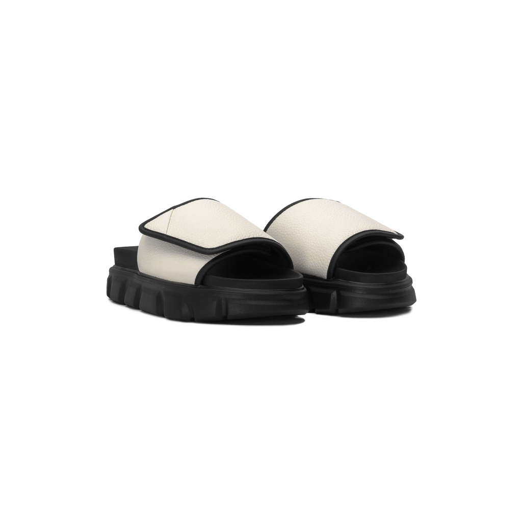 Ảnh Dép Nam Nữ Tăng Chiều Cao THE SEAN WOLF SLIDE SANDAL V2 - CREAM WHITE 2