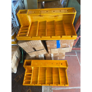 KHAY ĐỂ TÔNG ĐƠ KÉO LƯỢC GỖ ĐẶC BÓNG MỊN KT 50X25CM