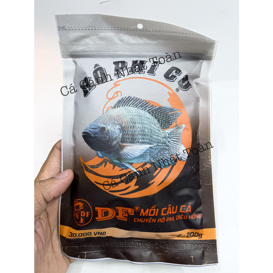 MỒI CÁM CÂU CÁ RÔ PHI CỤ CHUYÊN RÔ PHI, ĐIÊU HỒNG DF GÓI 200G