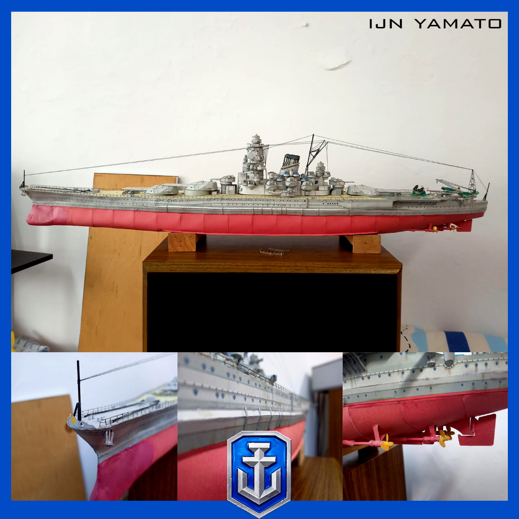 Mô Hình Giấy Siêu Thiết Giáp Hải Quân Đế Quốc Nhật Bản IJN YAMATO ...