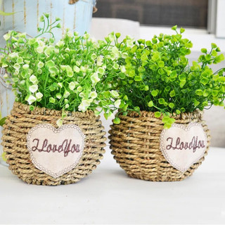 Cụm điểm lá mềm , điểm chuông decor - Hoa cỏ giả