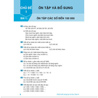 Sách - Phát Triển Năng Lực Tự Học Toán 4 - Biên soạn theo chương trình GDPT mới - ndbooks