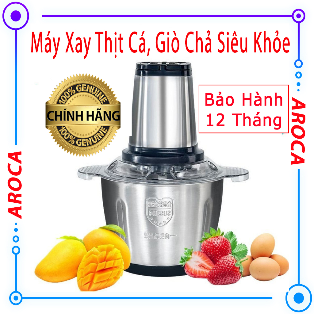 [ Chính hãng ] Máy Xay Thịt Cá Giò Chả Cối Inox - Cối Xay Thịt Inox Đa ...