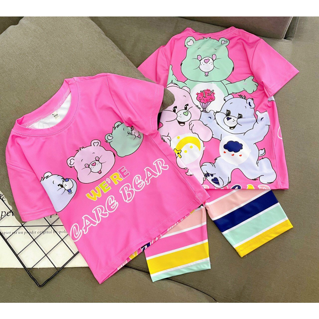 [8-40Kg] Bộ đồ bé gái quần Lửng in hình 3D HOT TREND chất vải mềm mịn thoáng mát được các bé yêu thích BGL18