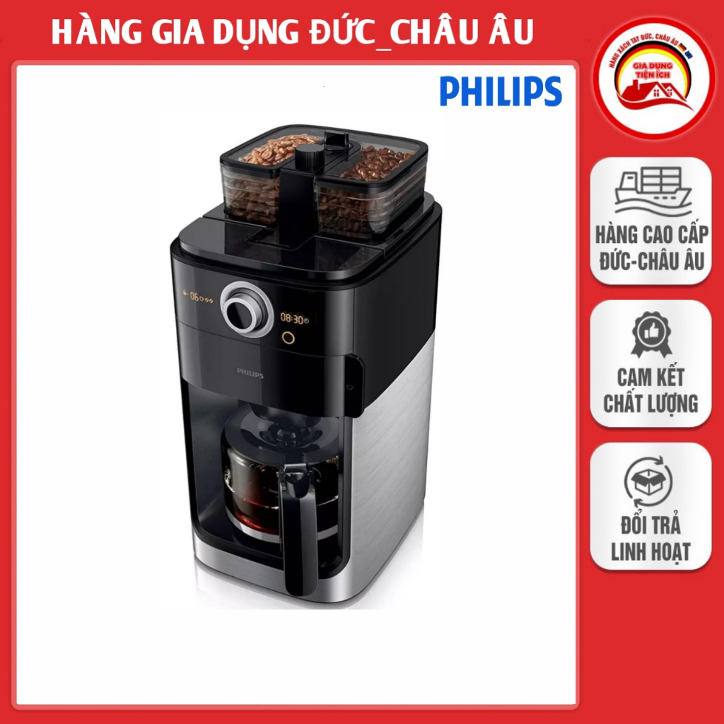 Máy xay pha cafe Philips Grind và Brew HD7769/00 nhập Đức Shopee Việt Nam
