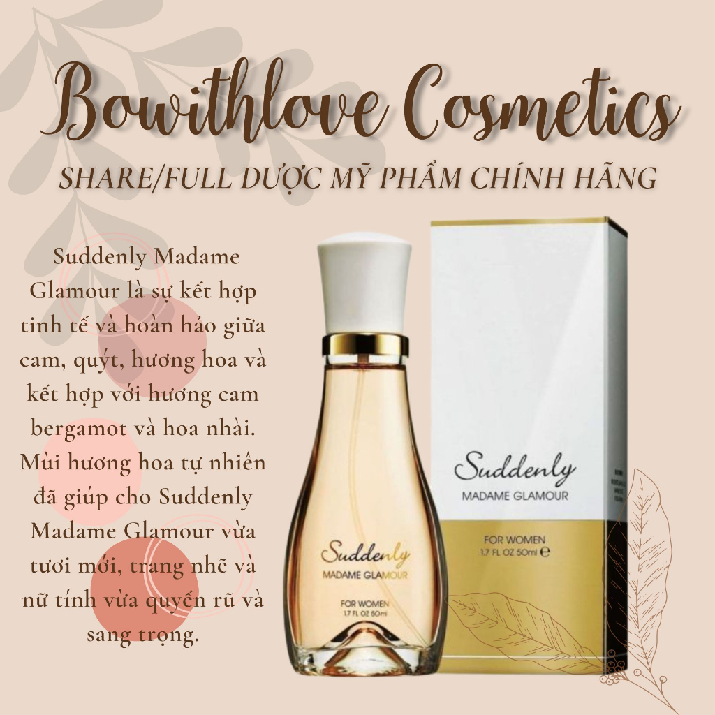 Nước hoa suddenly madame online glamour 50ml cho nữ