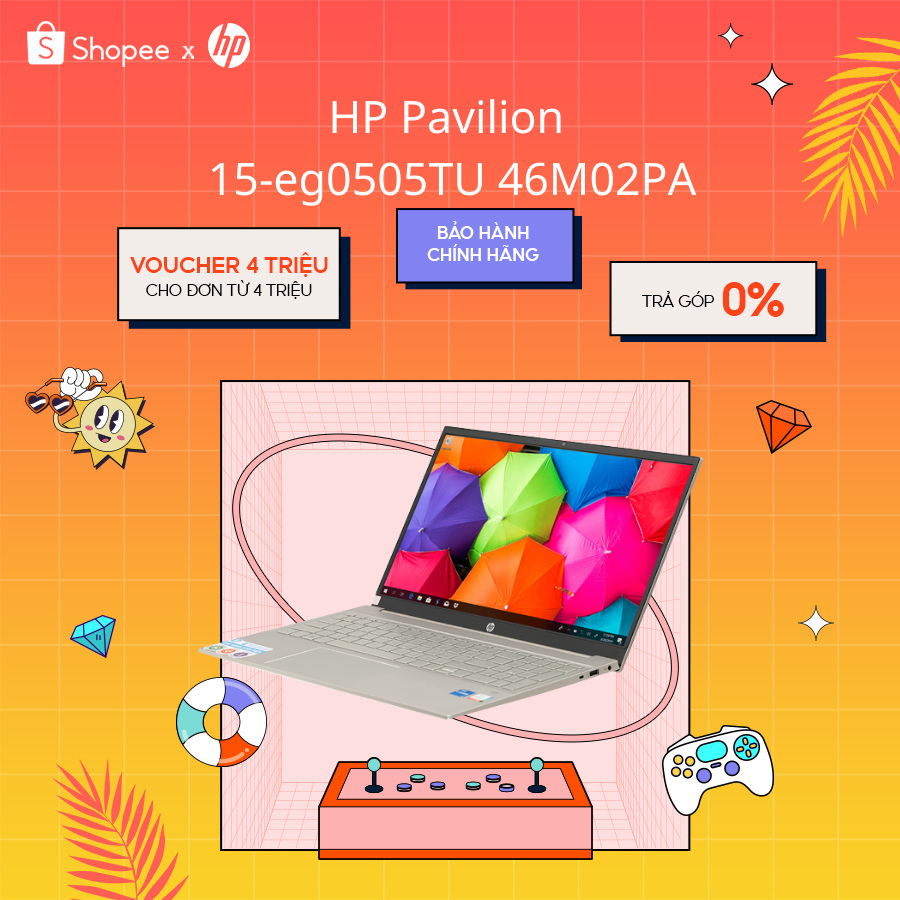 [Mã ELHP2TR5 giảm 12% đơn 18TR] Laptop HP Pavilion 15-eg0505TU 46M02PA | i5-1135G7| 8GB RAM |512 SSD| 15.6