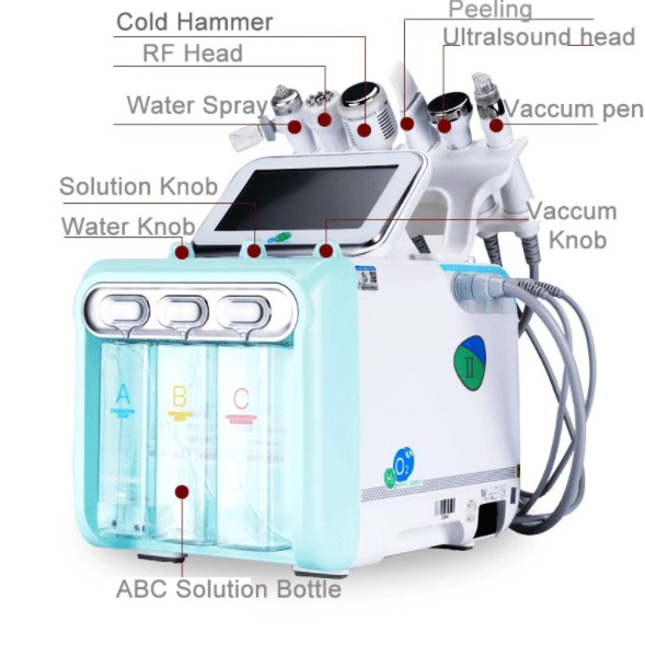 Máy H2O2, Máy Aqua 6in1, 7in1 Hàng Cao Cấp Sử Dụng Hút Mụn, Bã Nhờn Giúp Làm Sạch Lỗ Chân Lông, Da Sáng Đều Màu