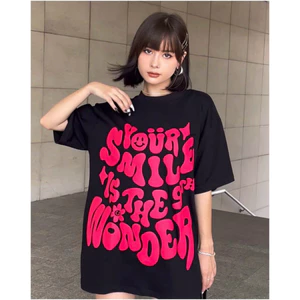 Áo thun phông local brand cặp đôi nam nữ unisex form rộng basic có bigsize 100kg MY DNA by May Minh Thành SMILE