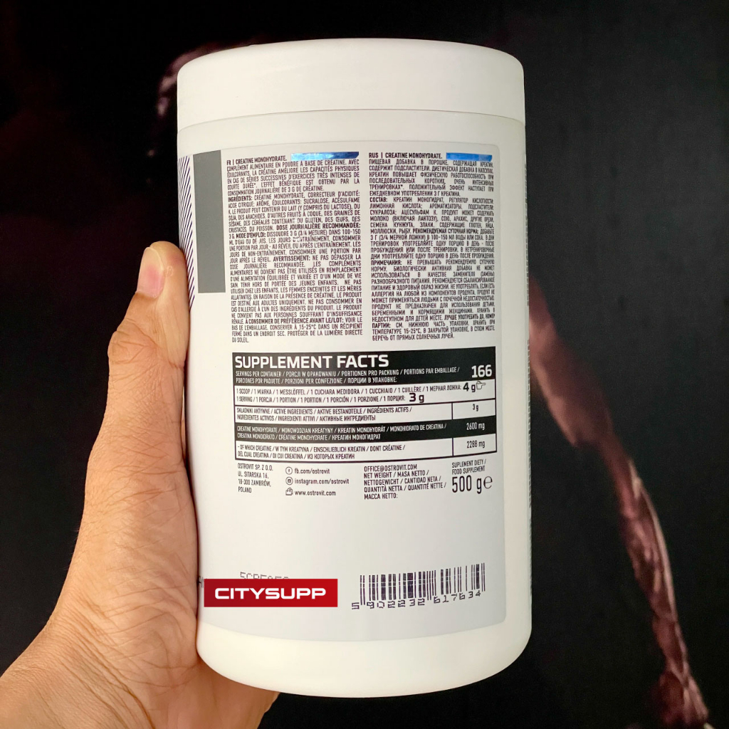 [Chính hãng] Ostrovit Creatine Monohydrate (300g, 500g) Tăng Cơ, Tăng Sức Mạnh & Hiệu Suất Tập Luyện