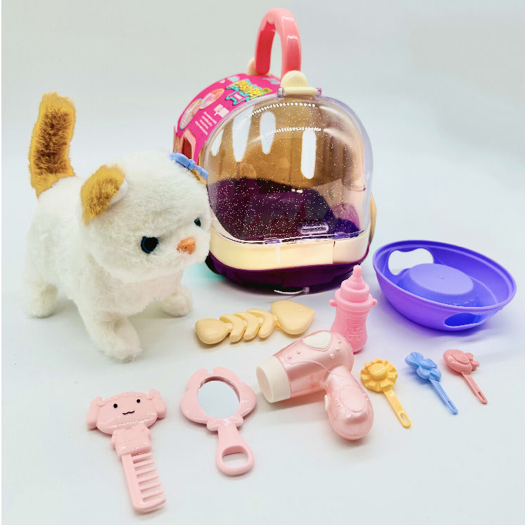Chó bông biết đi, vẫy đuôi, biết kêu bibi cực cute,chó bông,chó bông biết đi biết sủa,con chó gấu bong - PUPU HOUSE