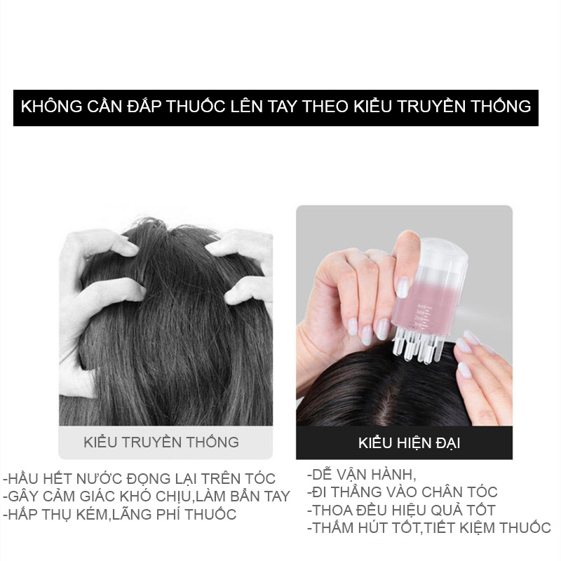 MINO dụng cụ bôi thuốc da đầu masage, nam nữ lượt tinh dầu, điều trị da đầu dễ dàng, không cần dùng tay,như truyền thống