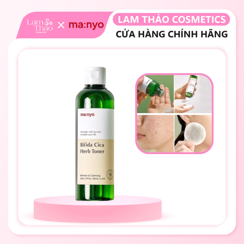 Nước Hoa Hồng Manyo Factory Bifida Cica Herb Toner 210ml | Shopee Việt Nam