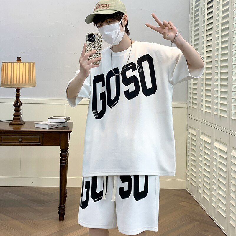 Set đồ bộ HappyFamily in chữ GOSO năng động trẻ trung chất cotton 100 cao cấp