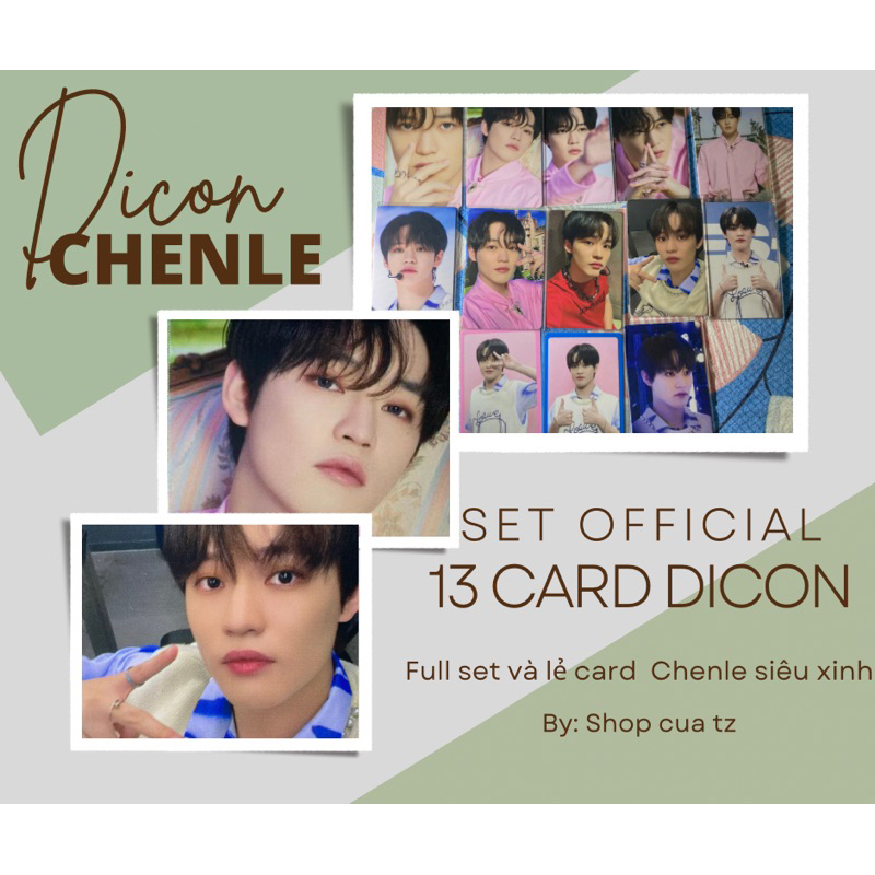 [ OFFICIAL ] Card Dicon Chenle ( full set và lẻ card) | Shopee Việt Nam
