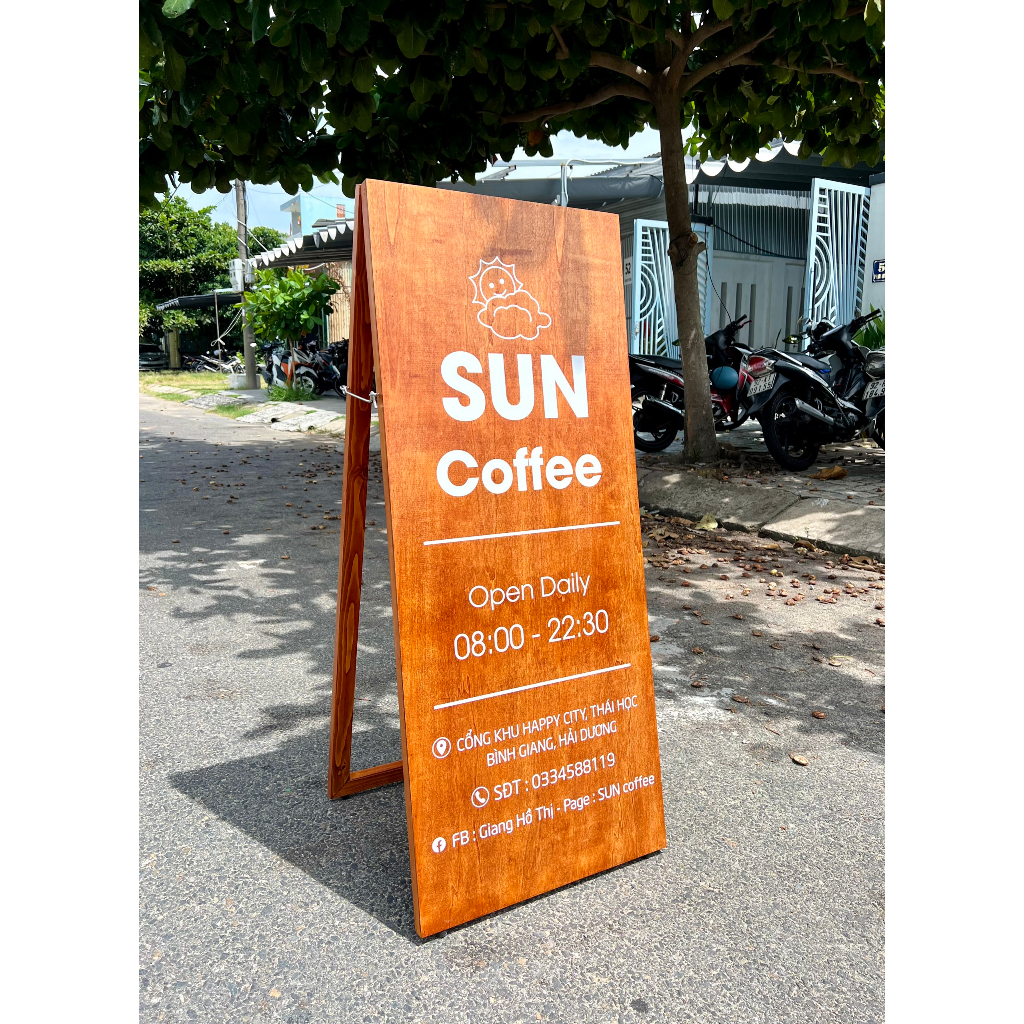LUXI decor Standee gỗ 2 mặt giá rẻ tại xưởng mẫu mã độc | Shopee Việt Nam