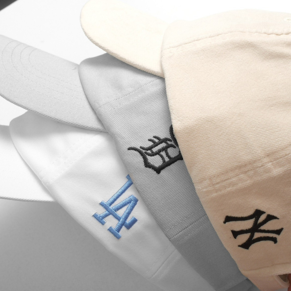 Mũ Nón lưỡi trai Meowist Unisex chất liệu vải Kaki logo Yankee màu kem,nón lưỡi trai Hàn Quốc