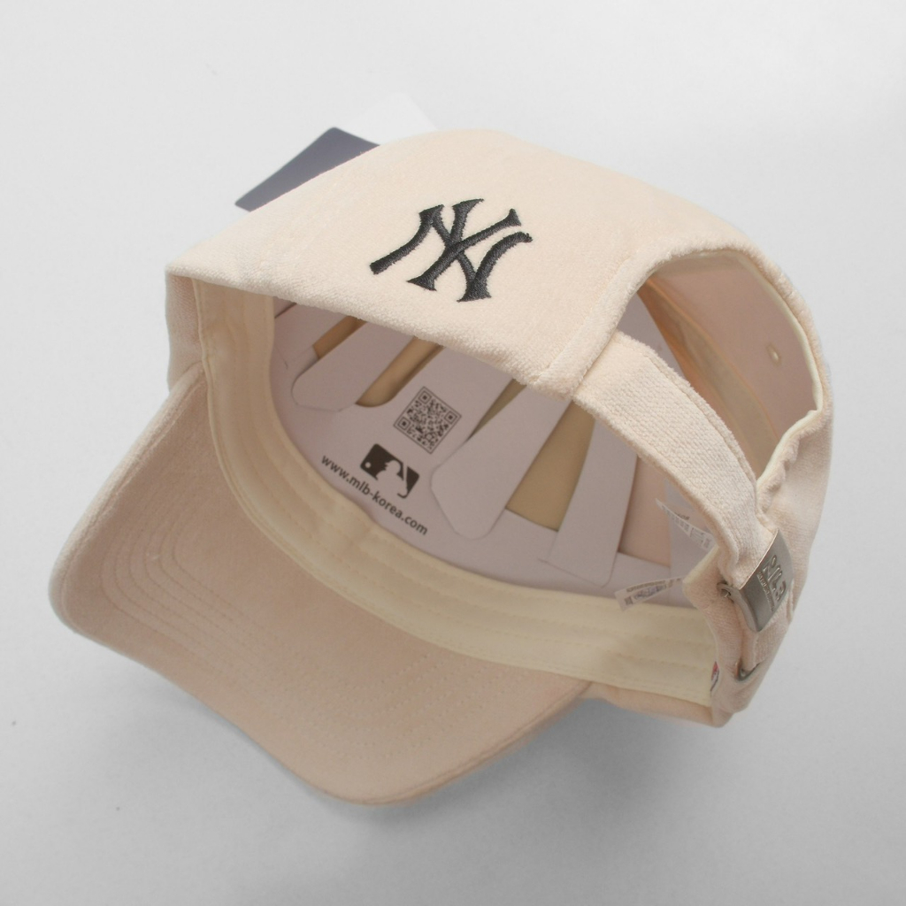 Mũ Nón lưỡi trai Meowist Unisex chất liệu vải Kaki logo Yankee màu kem,nón lưỡi trai Hàn Quốc
