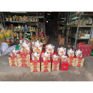 Mèo Thần Tài Các Cỡ Lớn nhỏ Vật phẩm phong thuỷ  lộc