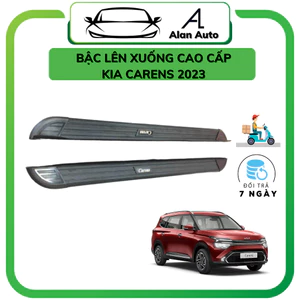 Bậc lên xuống xe Kia Carens 2023, Bậc dẫm Carens mẫu đen đúc cao cấp, chịu tải cao, bền bỉ