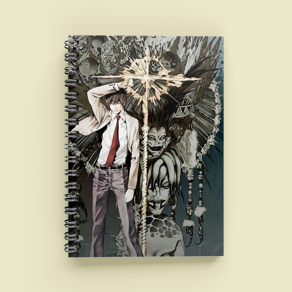 Sổ Tay Anime Death Note Kira A5 Lò Xo 120 Trang Kẻ Ngang Cực Ngầu