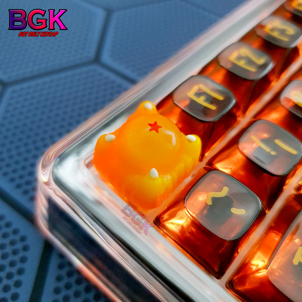 Keycap Artisan Bảy viên ngọc rồng Đủ 7 sao Xuyên LED cực Đẹp keycap nút ...