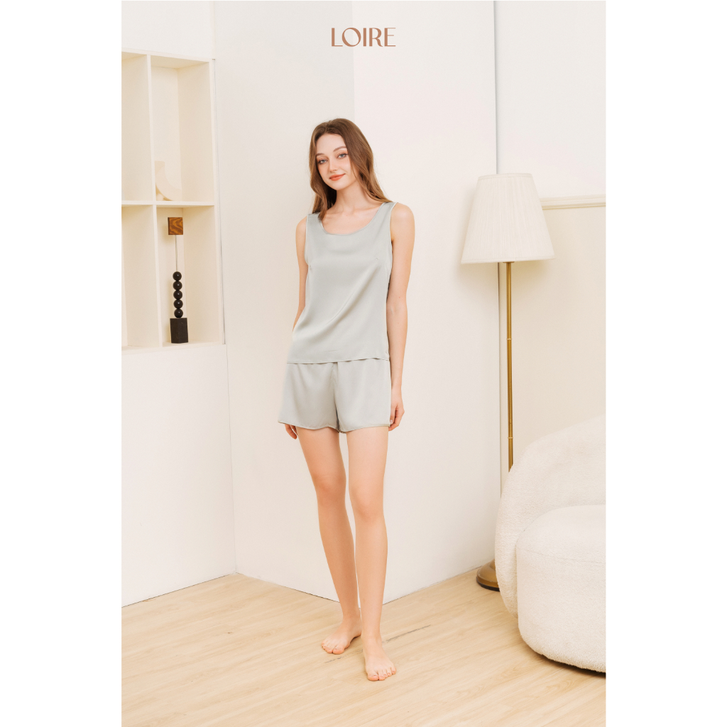 Bộ Đồ Ngủ Lụa Cộc Basic Loirechic BCC01