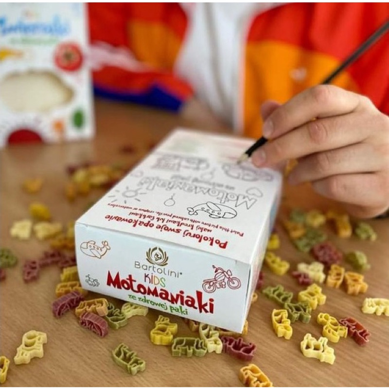 Nui Bartolini rau củ, trứng cho bé ăn dặm, Nui cho bé ăn dặm Hộp 250gr / Tách lẻ 100gr