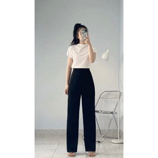 Quần tây nữ dáng dài cạp cao đi học - 247store - Q09/P0K1